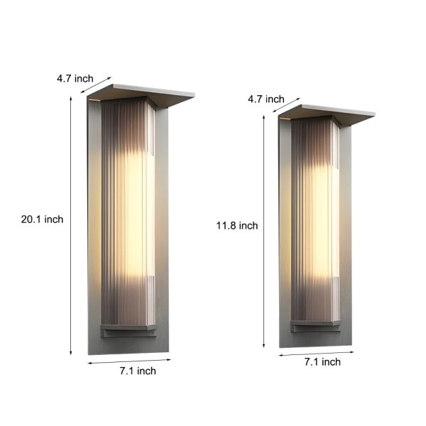 Waterproof LED Solar Vintage Outdoor Wall Light Fixture Wall Lamp - Image 11