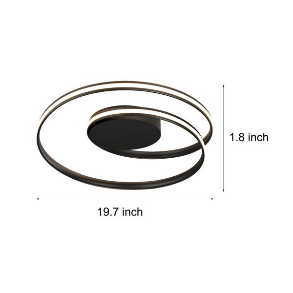 Circular Stepless Dimming LED Modern Ceiling Lights Flush Mount Lighting - Image 11