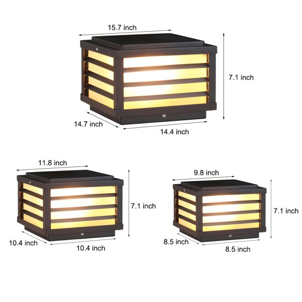 Modern Solar LED Fence Cap Post Lights for Pretty Fence Post Lighting - Image 5