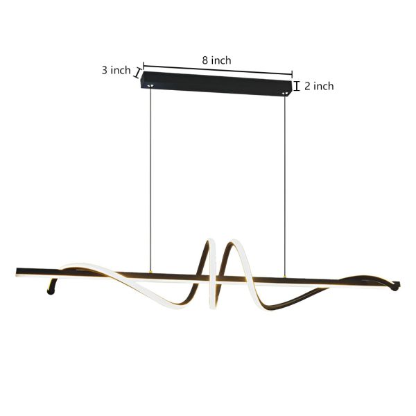 Creative Strip LED Stepless Dimming Nordic Kitchen Pendant Lighting - Image 10