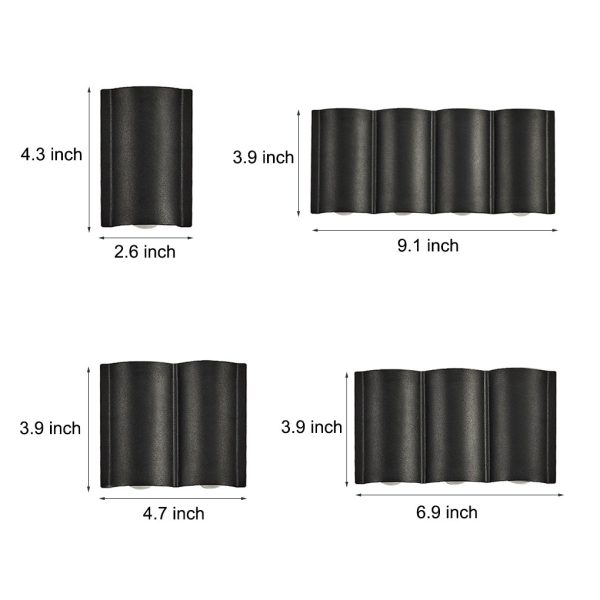 Creative Wave Up and Down Light LED Waterproof Modern Wall Washer Light - Image 9