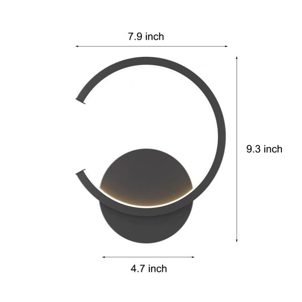 Creative Round Stepless Dimming LED Nordic Wall Lamp Sconces Lighting - Image 13