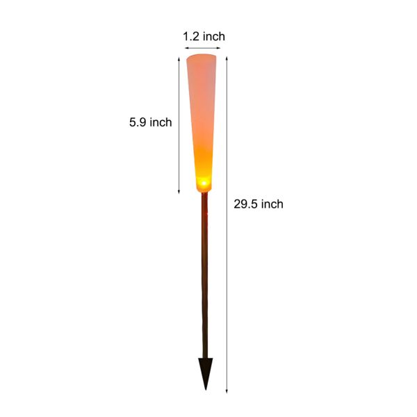 10pcs Reeds Acrylic Frosted Stick Waterproof Outdoor Lights Lawn Lamp - Image 9