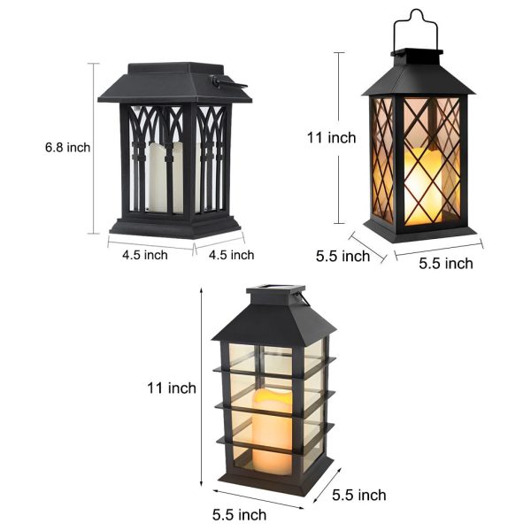 Portable Lantern Waterproof LED Intelligent Black Solar Outdoor Lights - Image 12
