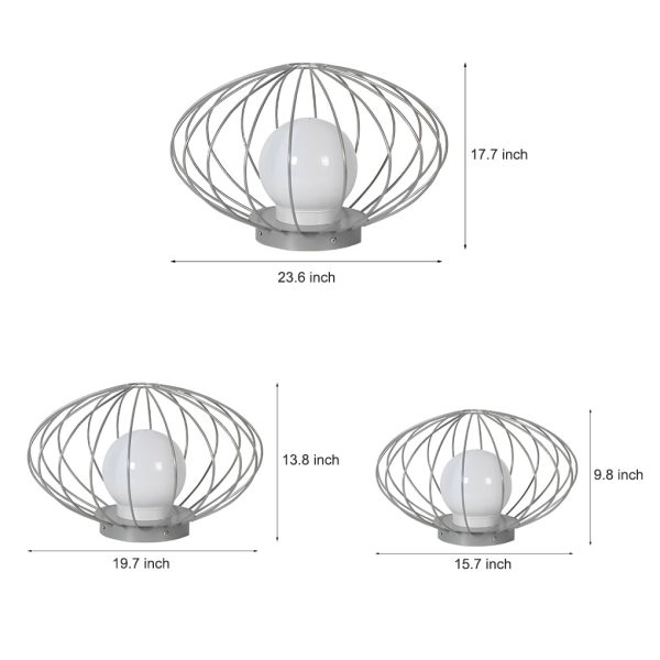 Mushroom Cage Shape LED Waterproof Modern Lawn Lamp Outdoor Lights - Image 11