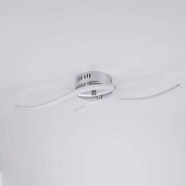 Simple Line Wave LED Semi-Flush Mount Ceiling Light - Image 14