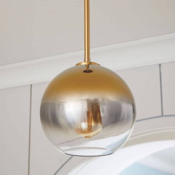 Nordic Gradient Glass 1-Light Globe Pendant Light - Image 16