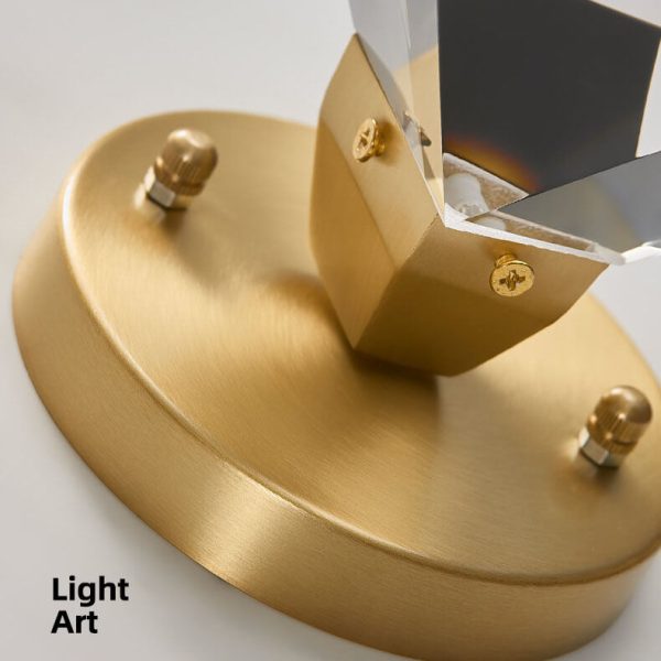 Crystal 1-Light Diamond Shade  Semi-Flush Mount Lighting - Image 8