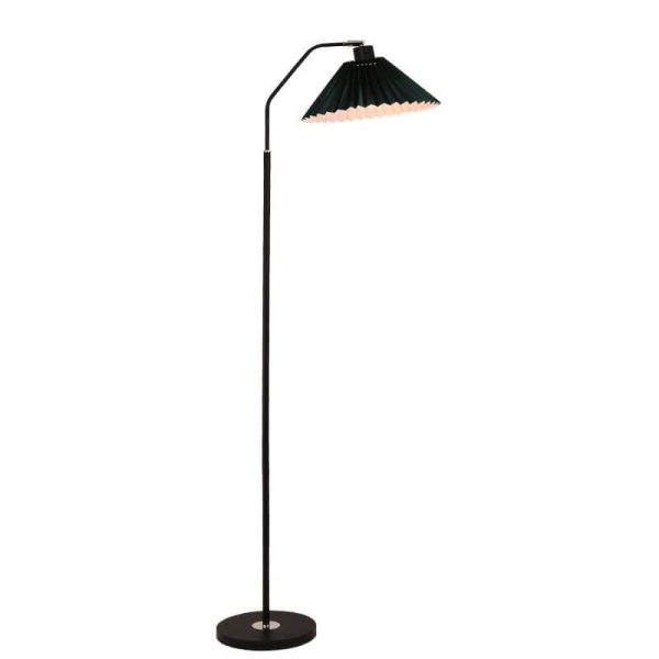 Minimalist Fabric Pleated Shade 1-Light Standing Floor Lamp - Image 11