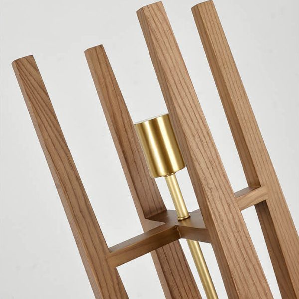 Modern Fabric Solid Wood 1-Light Standing Floor Lamps - Image 9