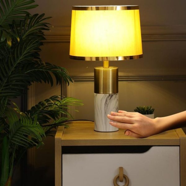 Nordic Fabric Column 1-Light Dimmer Touch Table Lamp - Image 18