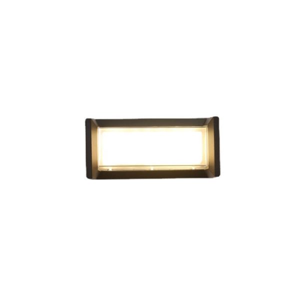 Modern Waterproof Rectangular LED 1-Light Outdoor Wall Sconce Lamp - Image 10