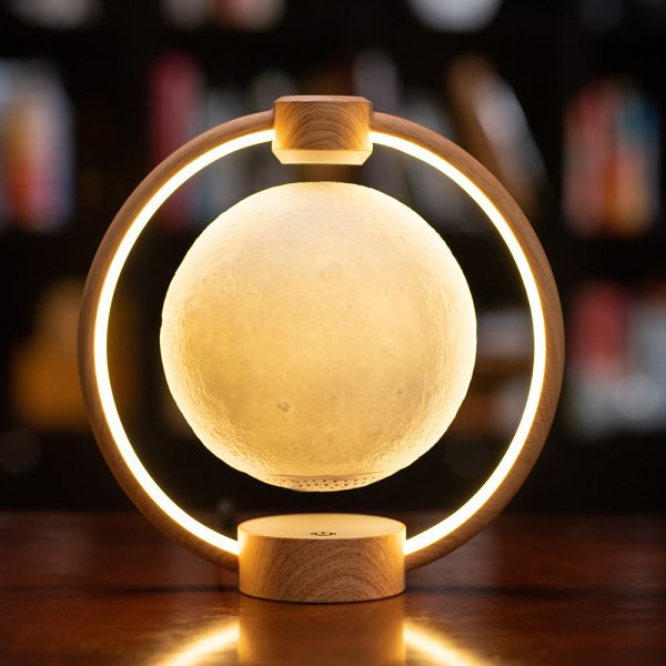 Creative Maglev Moon Design LED Colorful Light Night Light Table Lamp - Image 21