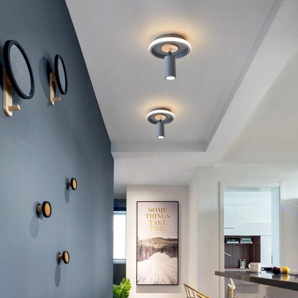 Contemporary Industrial Iron Barrel Spotlight 1-Light Flush Mount Light - Image 16