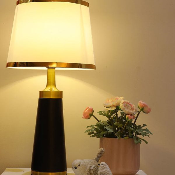 Nordic Fabric Column 1-Light Dimmer Touch Table Lamp - Image 7