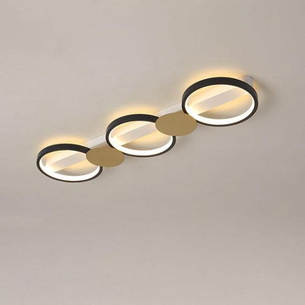 Modern Circle LED 3/4/5 Light LED Flush Mount Track Light - Image 12