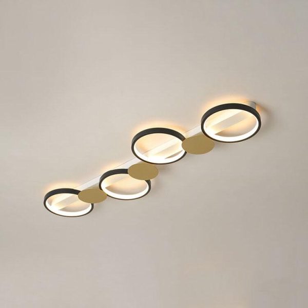 Modern Circle LED 3/4/5 Light LED Flush Mount Track Light - Image 13