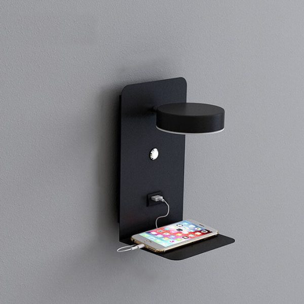 Modern Iron Square LED USB Rechargeable Wall Sconce Lamp - Image 16