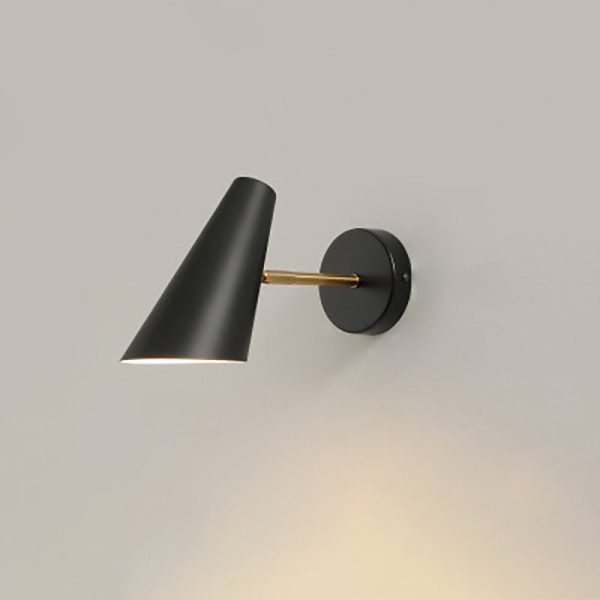 Contemporary Nordic Iron Horn Rotatable 1-Light Wall Sconce Lamp For Living Room - Image 4