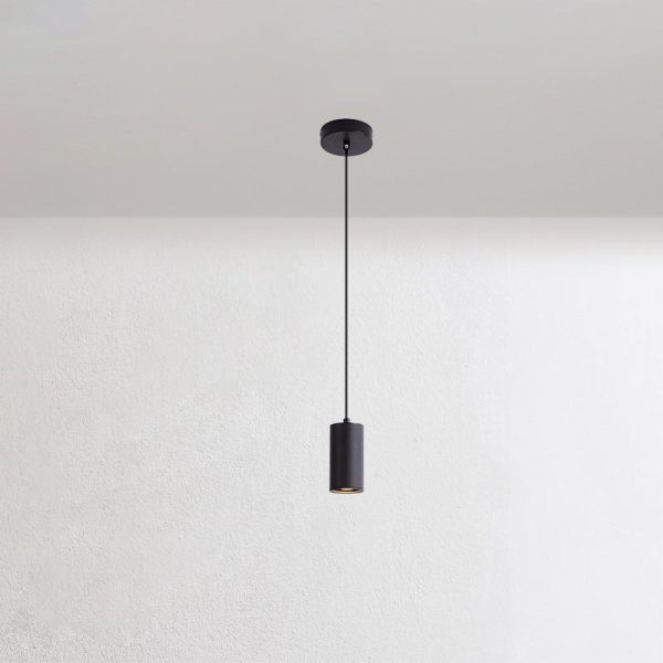 Nordic Minimalist Column Iron Mini 1-Light Pendant Light - Image 4