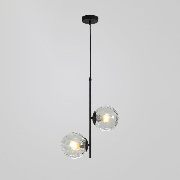 Nordic Minimalist Glass Ball Branch 2-Light Chandelier - Image 8