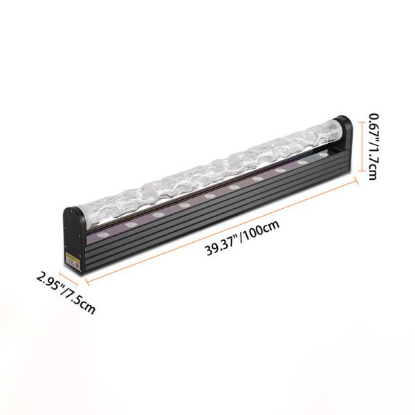 Modern Art Deco Dynamic Water Pattern Rectangle Cylinder Aluminum Acrylic LED Standing Floor Lamp For Living Room - Image 4