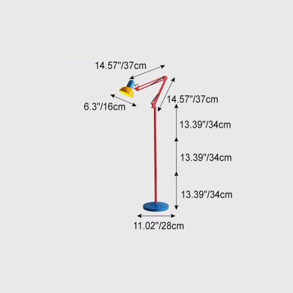 Modern Simplicity Iron Half Circle 1-Light Standing Floor Lamp For Bedroom - Image 3