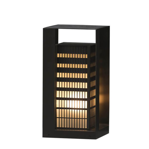 Solar Metal Square Shape Outdoor LED Lawn Patio Floor Lamp - Image 6