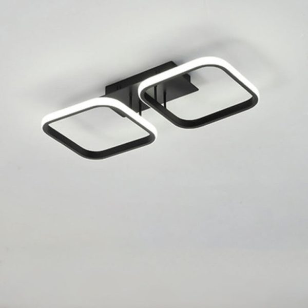 Nordic Simple Creative Square Combination Design LED Semi-Flush Mount Light - Image 6