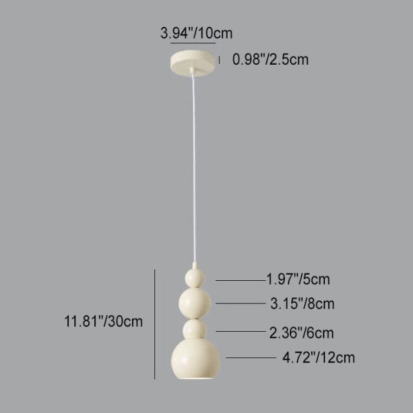 Creative Cream Style Iron Gourd Skewers 4/8-Light Chandelier - Image 6
