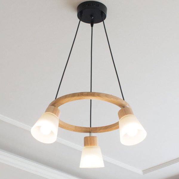 Nordic Minimalist Solid Wood Bird 3/5-Light Chandelier - Image 11