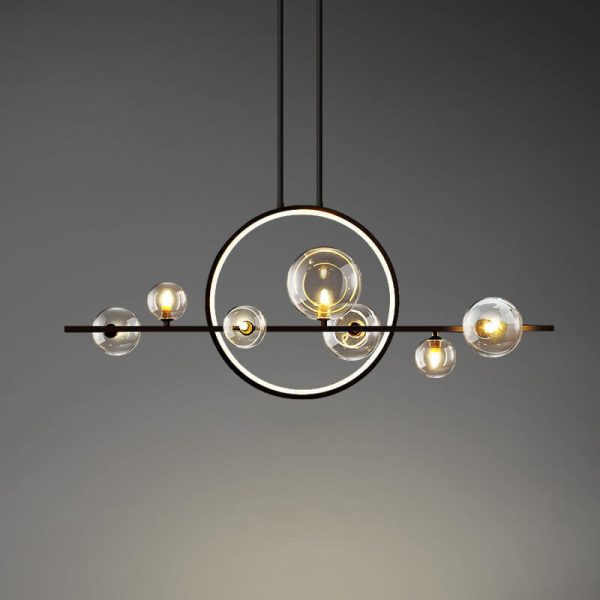 Modern Glass Long Bubble Magic Bean Island Light 7/10 Light Chandelier - Image 4
