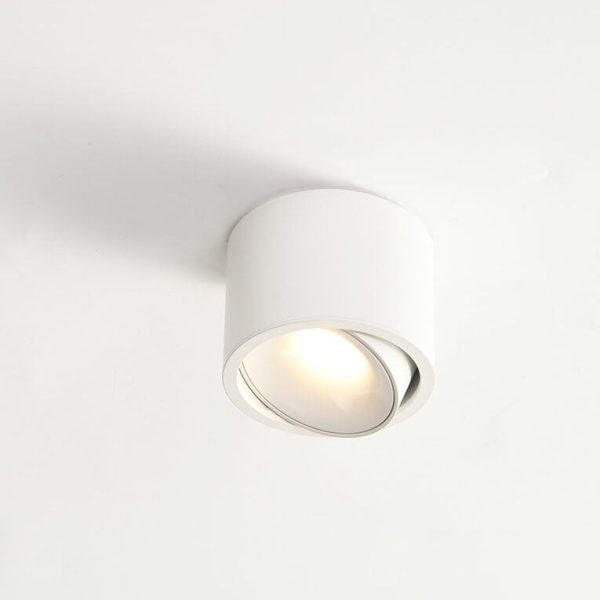 Modern Minimalist Round Spotlight Adjustable LED Flush Mount Ceiling Light - Image 16