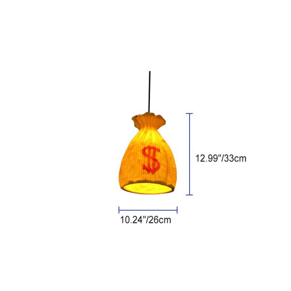 Contemporary Creative Resin Wine Barrel Design 1-Light Pendant Light For Dining Room - Image 4