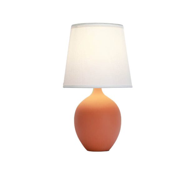 Nordic Fabric Shade Color Ceramic Base 1-Light Table Lamp - Image 5