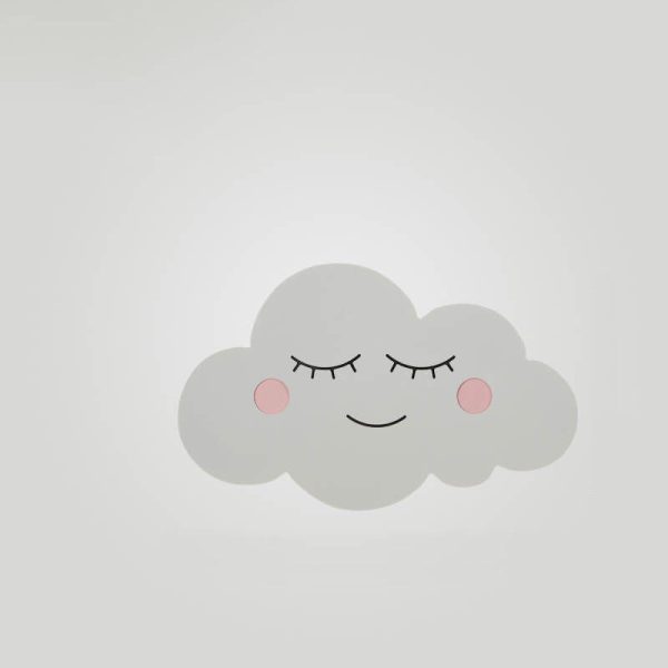 Nordic Creative Clouds Iron Emoji LED Kids Wall Sconce Lamp - Image 10