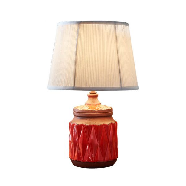 Modern Light Luxury Simple Ceramic Cylindrical 1-Light Table Lamp - Image 7