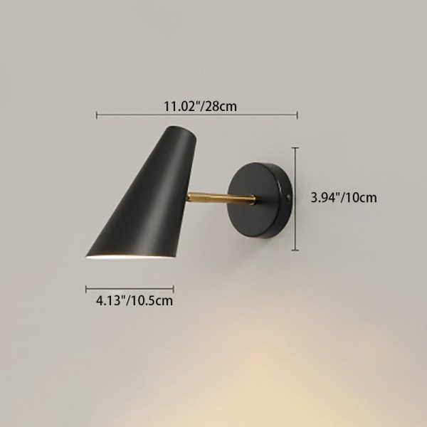 Contemporary Nordic Iron Horn Rotatable 1-Light Wall Sconce Lamp For Living Room - Image 6
