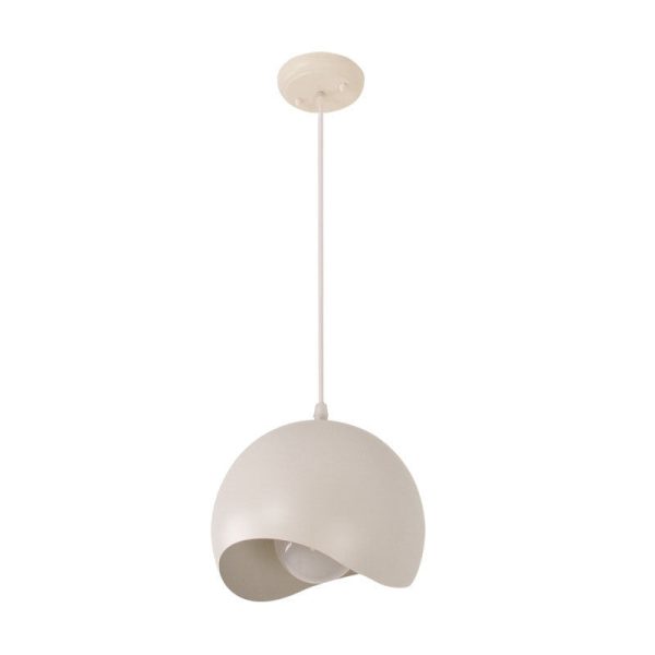 Nordic Solid Color Aluminum Round Dome 1/3 Light Island Light Chandelier - Image 8