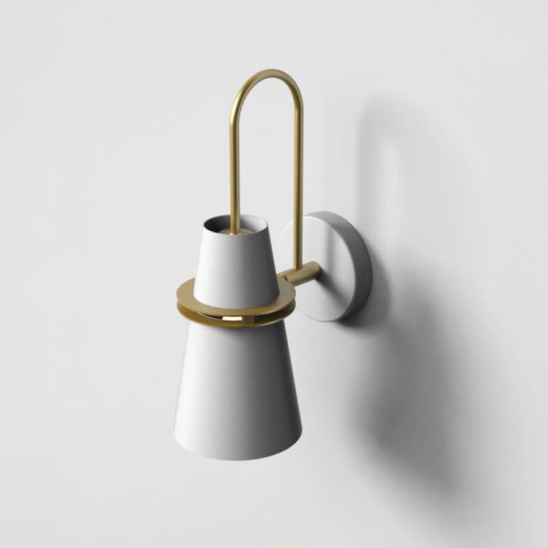 Contemporary Scandinavian Horn Iron 1-Light Wall Sconce Lamp For Bedroom - Image 9