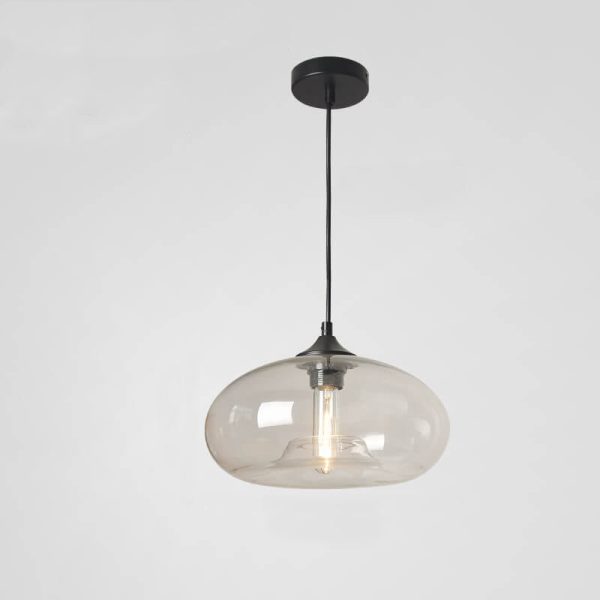 Creative Colored Glass Oval 1-Light Pendant Light - Image 27