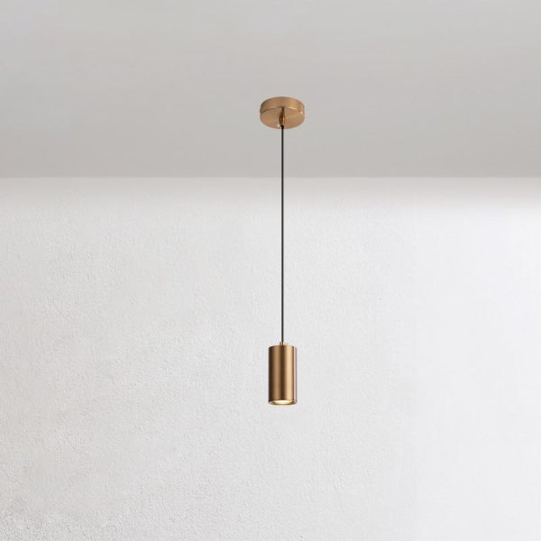 Nordic Minimalist Column Iron Mini 1-Light Pendant Light - Image 5