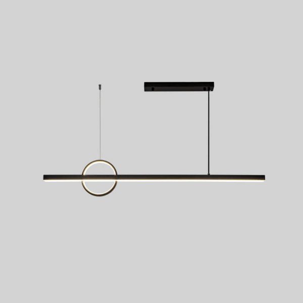 Modern Minimalist Line Circle Design Island Light LED Chandelier - Image 11