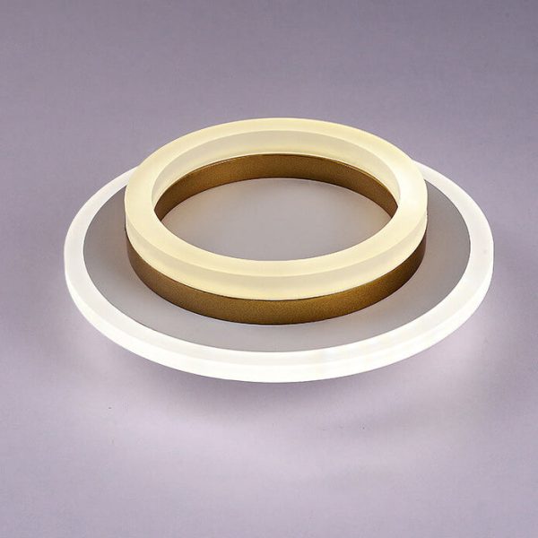 Nordic Simple Acrylic Square Circle Iron LED Flush Mount Ceiling Light - Image 5