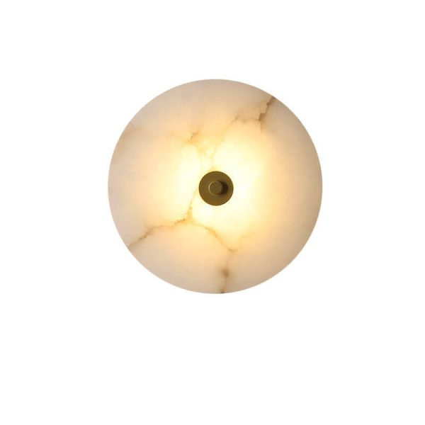 Modern Luxury Round Marble Iron LED Wall Sconce Lamp - Image 18