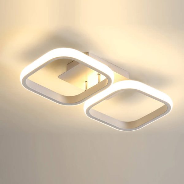 Nordic Simple Creative Square Combination Design LED Semi-Flush Mount Light - Image 7