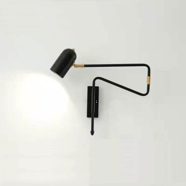 Nordic Creative Iron Long Pole Swing Arm Wall Sconce Lamp - Image 11