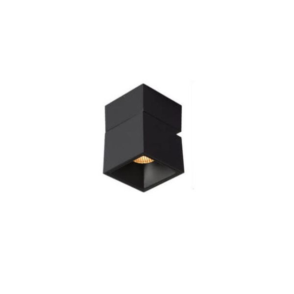 Modern Pure Black White Foldable LED Semi-Flush Mount Light - Image 7
