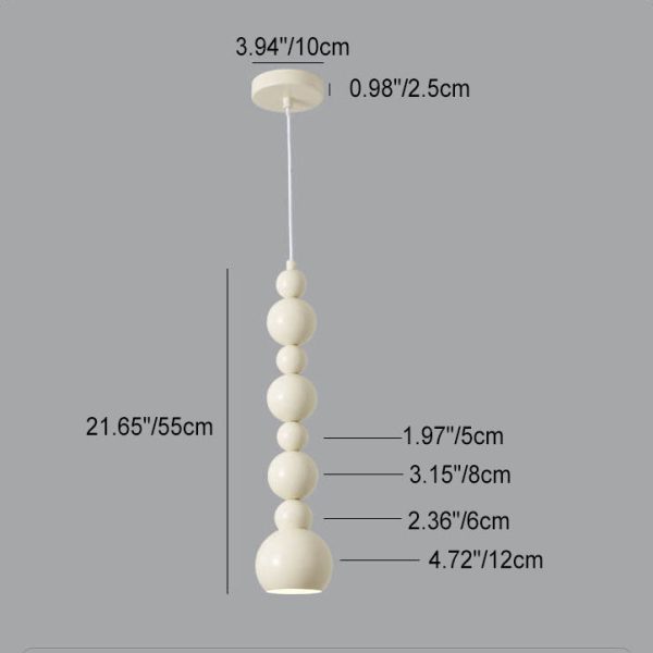 Creative Cream Style Iron Gourd Skewers 4/8-Light Chandelier - Image 7
