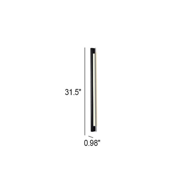 Modern Simplicity Long Strip Aluminum Silicone LED Wall Sconce Lamp - Image 5
